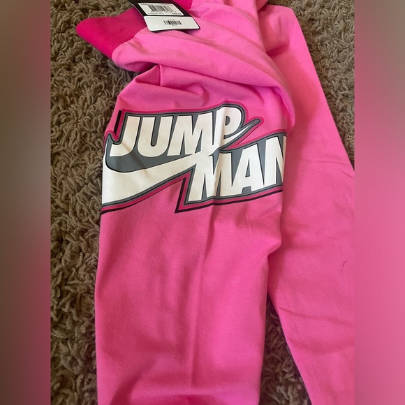 *NEW GIRLS Air Jordan JUMPMAN X NIKE LEGGINGS Pink Swoosh Medium 10-12 pinksicle - Picture 8 of 15